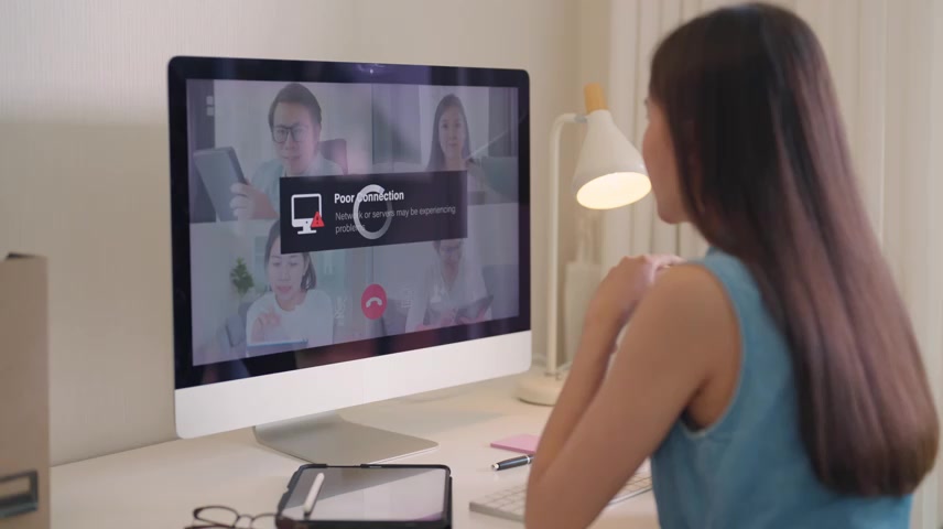 不良低不良错误断开在家视频通话工作中的问题.