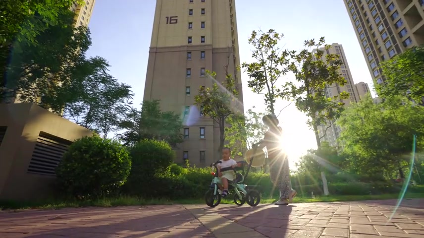 高层住宅小区生活安居乐业.