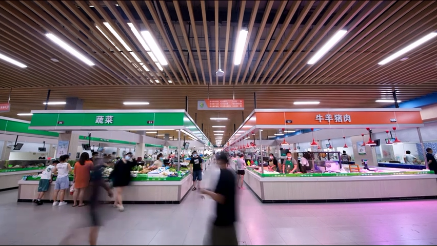 干净的菜市场