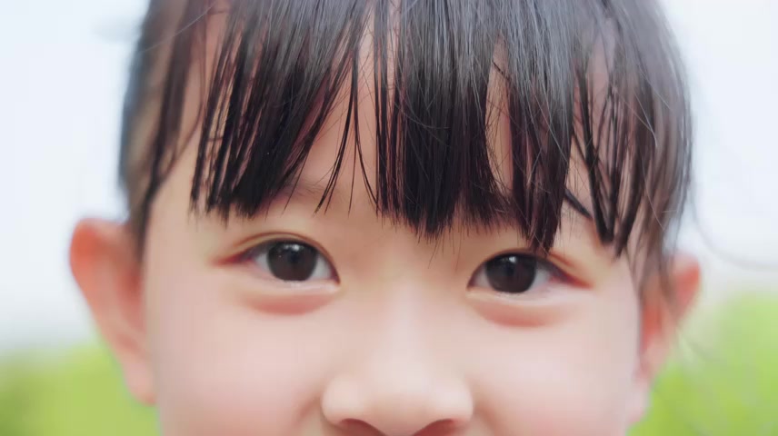 特写女孩眼睛女孩眼睛天真烂漫.