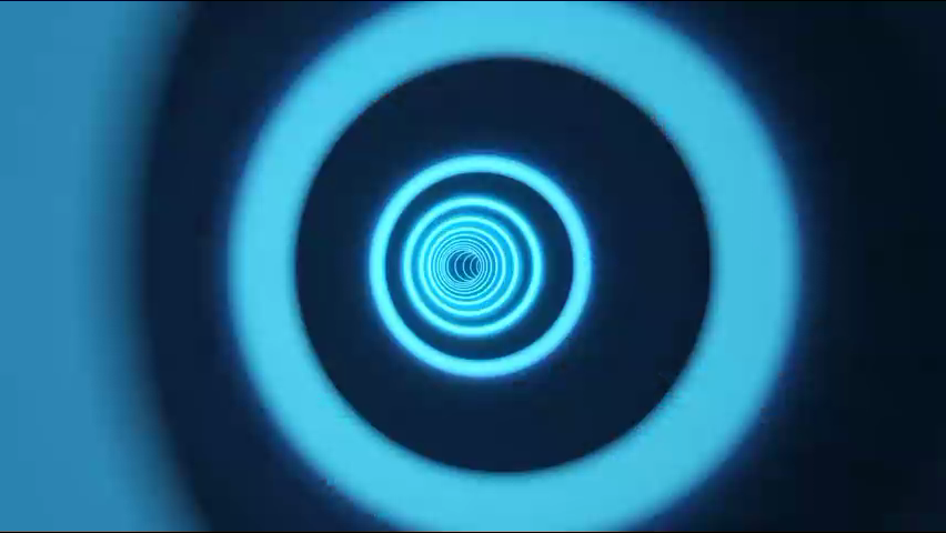 高科技管道通道隧道穿梭转场透明通道素材.