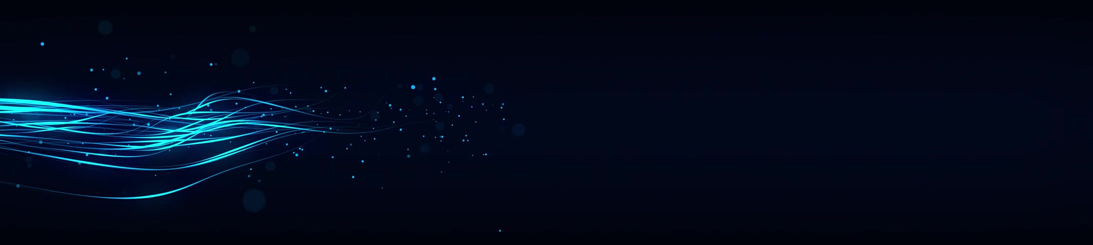 蓝色科技感粒子线条流动